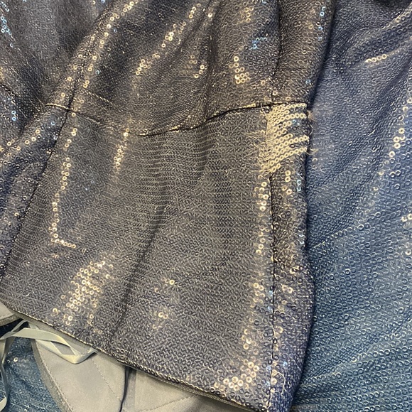 Rene Ruiz Blue Mermaid Dress size 10 - Picture 8 of 8